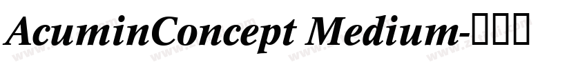 AcuminConcept Medium字体转换